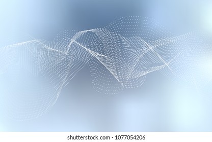 Light BLUE vector cover with spots. Beautiful colored illustration with blurred circles in nature style. The pattern can be used for beautiful websites.