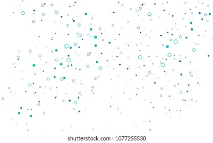 Light BLUE vector  cover with spots. Glitter abstract illustration with blurred drops of rain. Completely new template for your brand book.