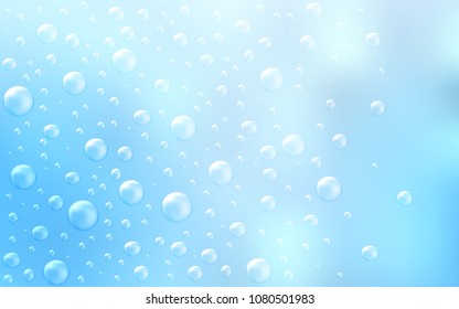 Light BLUE vector cover with spots. Abstract illustration with colored bubbles in nature style. Beautiful design for your business natural advert.