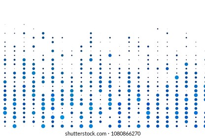 Light BLUE vector  cover with spots. Modern abstract illustration with colorful water drops. Pattern can be used as texture of water, rain drops.
