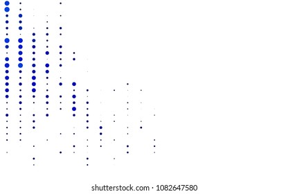 Light BLUE vector  cover with spots. Beautiful colored illustration with blurred circles in nature style. Pattern can be used as texture of water, rain drops.