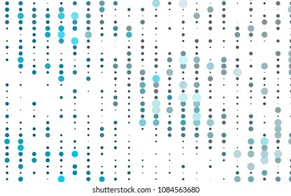 Light BLUE vector  cover with spots. Glitter abstract illustration with blurred drops of rain. Beautiful design for your business natural advert.