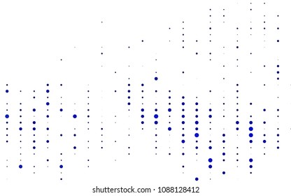 Light BLUE vector  cover with spots. Glitter abstract illustration with blurred drops of rain. New design for ad, poster, banner of your website.