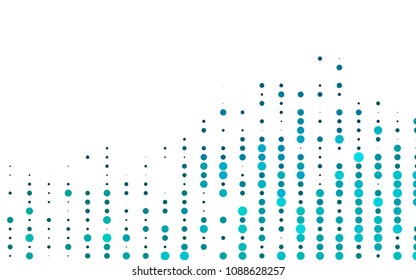 Light BLUE vector  cover with spots. Modern abstract illustration with colorful water drops. Beautiful design for your business natural advert.