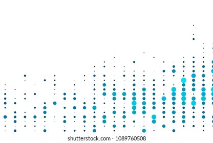 Light BLUE vector  cover with spots. Blurred decorative design in abstract style with bubbles. New design for ad, poster, banner of your website.