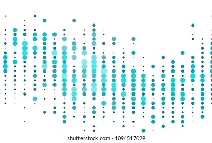 Light BLUE vector  cover with spots. Illustration with set of shining colorful abstract circles. Pattern can be used as texture of water, rain drops.