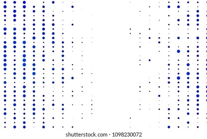 Light BLUE vector  cover with spots. Blurred bubbles on abstract background with colorful gradient. Pattern can be used as texture of water, rain drops.