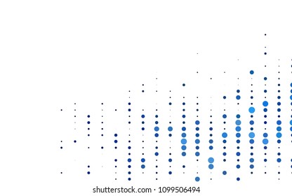 Light BLUE vector  cover with spots. Beautiful colored illustration with blurred circles in nature style. Beautiful design for your business natural advert.