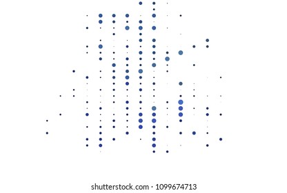Light BLUE vector  cover with spots. Beautiful colored illustration with blurred circles in nature style. New design for ad, poster, banner of your website.