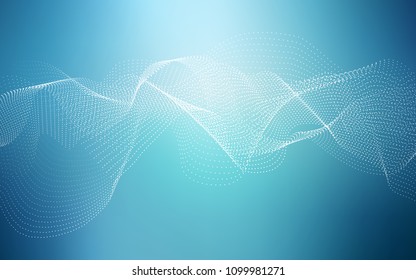 Light BLUE vector cover with spots. Glitter abstract illustration with blurred drops of rain. The pattern can be used for ads, leaflets of liquid.