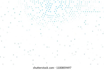 Light BLUE vector  cover with spots. Blurred bubbles on abstract background with colorful gradient. The pattern can be used for aqua ad, booklets.