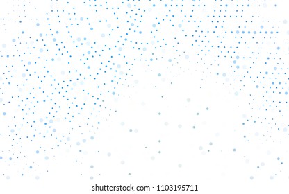 Light BLUE vector  cover with spots. Illustration with set of shining colorful abstract circles. Completely new template for your brand book.