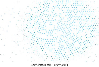 Light BLUE vector  cover with spots. Abstract illustration with colored bubbles in nature style. The pattern can be used for aqua ad, booklets.