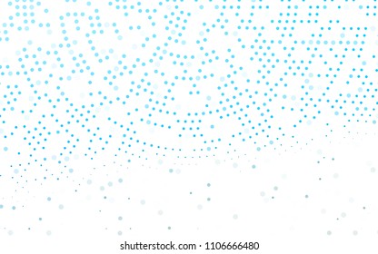 Light BLUE vector  cover with spots. Blurred bubbles on abstract background with colorful gradient. Beautiful design for your business natural advert.