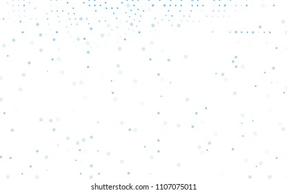 Light BLUE vector  cover with spots. Blurred decorative design in abstract style with bubbles. The pattern can be used for ads, leaflets of liquid.