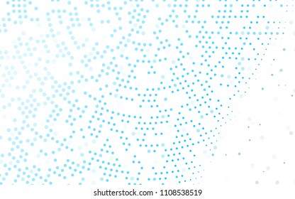 Light BLUE vector  cover with spots. Blurred bubbles on abstract background with colorful gradient. New design for ad, poster, banner of your website.