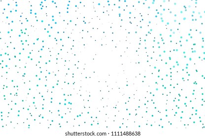 Light BLUE vector  cover with spots. Beautiful colored illustration with blurred circles in nature style. The pattern can be used for beautiful websites.