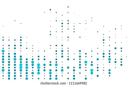 Light BLUE vector  cover with spots. Glitter abstract illustration with blurred drops of rain. The pattern can be used for beautiful websites.