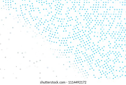 Light BLUE vector  cover with spots. Beautiful colored illustration with blurred circles in nature style. Pattern can be used as texture of water, rain drops.