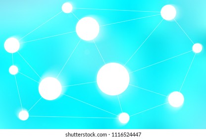 Light BLUE vector cover with spots, lines. Colorful illustration with circles and lines in futuristic style. Beautiful design for your business advert.
