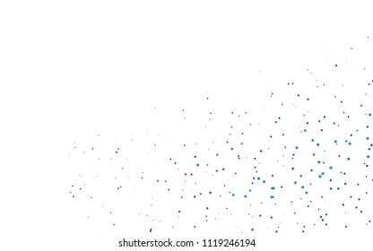 Light BLUE vector  cover with spots. Beautiful colored illustration with blurred circles in nature style. The pattern can be used for ads, leaflets of liquid.