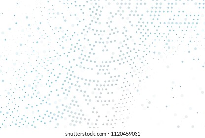 Light BLUE vector  cover with spots. Illustration with set of shining abstract circles. Completely new template for your brand book.