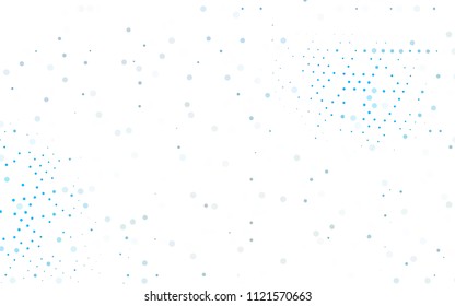 Light BLUE vector  cover with spots. Modern abstract illustration with colorful water drops. The pattern can be used for aqua ad, booklets.
