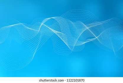 Light BLUE vector cover with spots. Glitter abstract illustration with blurred drops of rain. Beautiful design for your business natural advert.