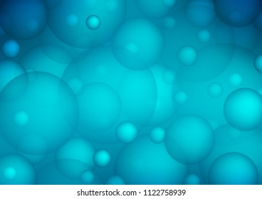 Light BLUE vector cover with spots. Beautiful colored illustration with blurred circles in nature style. Pattern can be used as texture of water, rain drops.