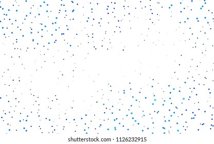 Light BLUE vector  cover with spots. Beautiful colored illustration with blurred circles in nature style. The pattern can be used for ads, leaflets of liquid.