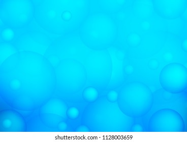 Light BLUE vector cover with spots. Beautiful colored illustration with blurred circles in nature style. Completely new template for your brand book.