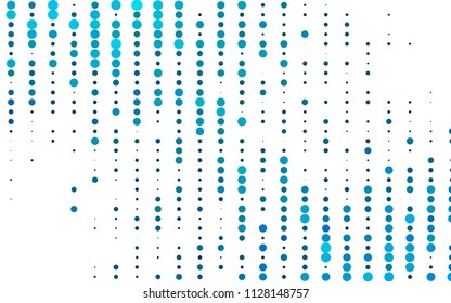 Light BLUE vector  cover with spots. Illustration with set of shining colorful abstract circles. New design for ad, poster, banner of your website.