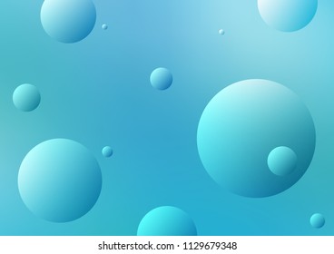 Light BLUE vector cover with spots. Beautiful colored illustration with blurred circles in nature style. Pattern can be used as texture of water, rain drops.