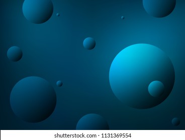Light BLUE vector cover with spots. Glitter abstract illustration with blurred drops of rain. New design for ad, poster, banner of your website.