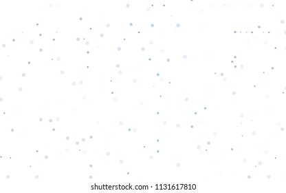 Light BLUE vector  cover with spots. Beautiful colored illustration with blurred circles in nature style. New design for ad, poster, banner of your website.