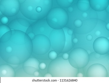 Light BLUE vector cover with spots. Illustration with set of shining colorful abstract circles. Beautiful design for your business natural advert.