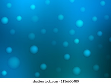 Light BLUE vector cover with spots. Illustration with set of shining colorful abstract circles. Completely new template for your brand book.