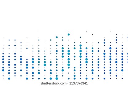Light BLUE vector  cover with spots. Abstract illustration with colored bubbles in nature style. Beautiful design for your business natural advert.