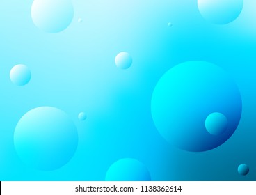 Light BLUE vector cover with spots. Modern abstract illustration with colorful water drops. Beautiful design for your business natural advert.