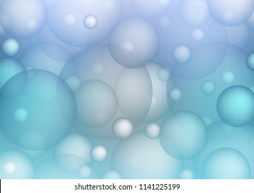 Light BLUE vector cover with spots. Blurred decorative design in abstract style with bubbles. Beautiful design for your business natural advert.