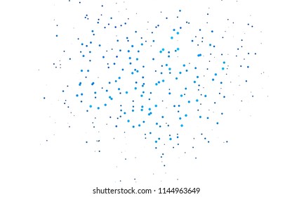 Light BLUE vector  cover with spots. Abstract illustration with colored bubbles in nature style. The pattern can be used for aqua ad, booklets.