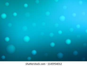Light BLUE vector cover with spots. Beautiful colored illustration with blurred circles in nature style. New design for ad, poster, banner of your website.
