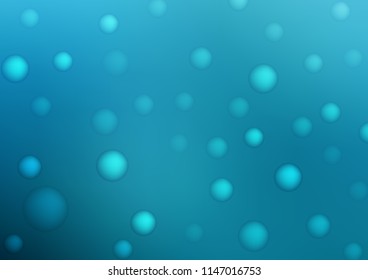 Light BLUE vector cover with spots. Blurred decorative design in abstract style with bubbles. The pattern can be used for beautiful websites.