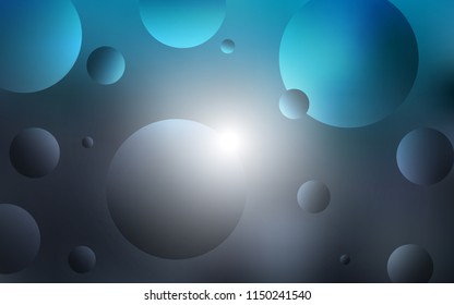 Light BLUE vector cover with spots. Beautiful colored illustration with blurred circles in nature style. Pattern can be used for beautiful websites.