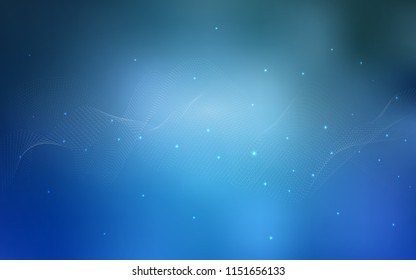 Light BLUE vector cover with spots. Blurred bubbles on abstract background with colorful gradient. Completely new template for your brand book.
