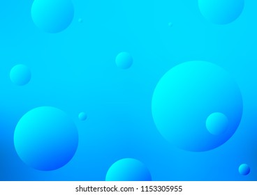 Light BLUE vector cover with spots. Illustration with set of shining colorful abstract circles. Beautiful design for your business natural advert.