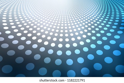 Light BLUE vector cover with spots. Illustration with set of shining colorful abstract circles. Pattern can be used for ads, leaflets.