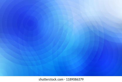 Light BLUE vector cover with spots. Illustration with set of shining colorful abstract circles. New design for ad, poster, banner of your website.