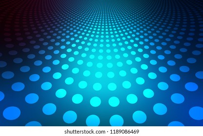 Light BLUE vector cover with spots. Glitter abstract illustration with blurred drops of rain. Pattern can be used for ads, leaflets.