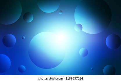 Light BLUE vector cover with spots. Modern abstract illustration with colorful water drops. New design for ad, poster, banner of your website.